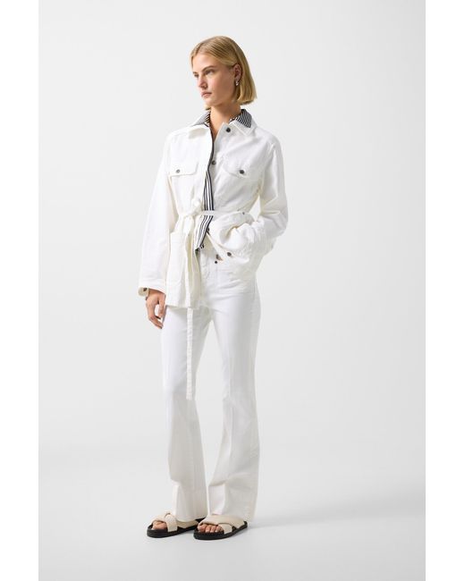 Bogner White Flared Fit Jeans Devin