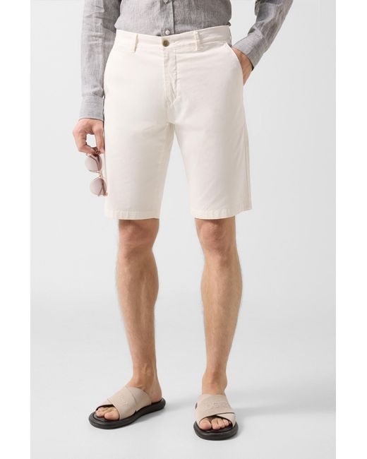 Bogner White Miami Cotton Shorts For for men