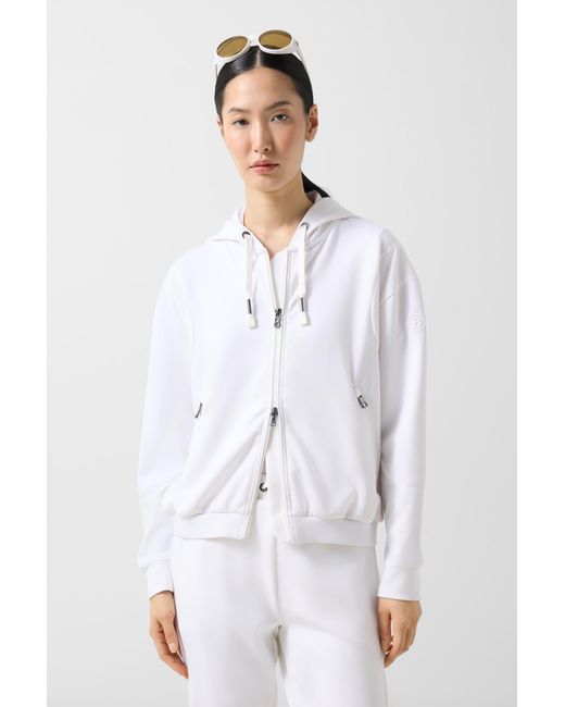 Bogner White Julietta Jersey Jacket For