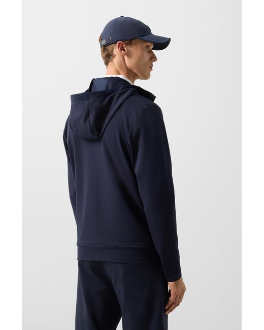 Bogner Blue Ernesto Jersey Jacket for men