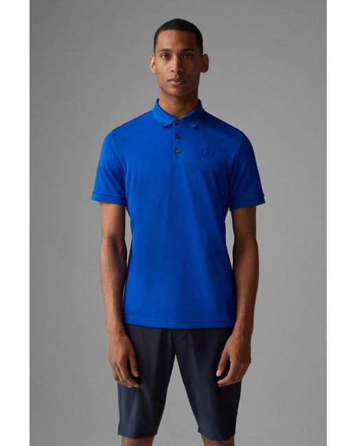 Bogner Blue Daniel Functional Polo Shirt for men