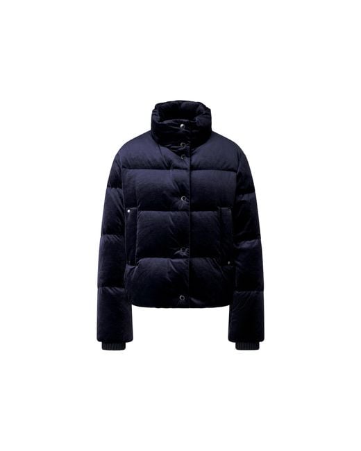 Bogner Blue Oliva Velvet Down Jacket