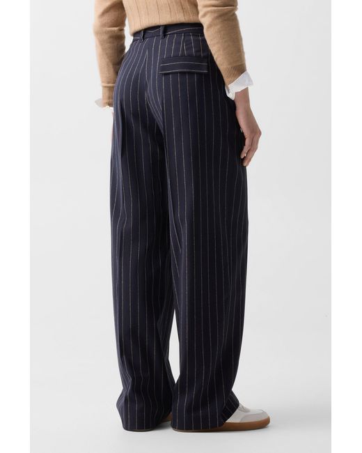 Bogner Blue Joya Virgin Wool Trousers For