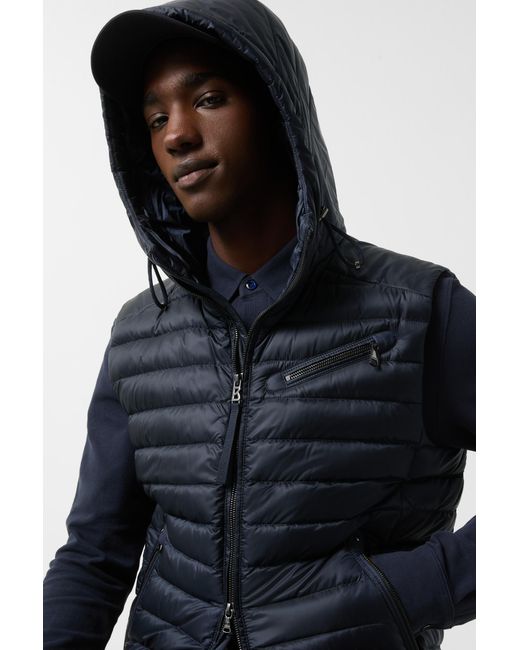 Bogner Blue Lonne Lightweight Down Gilet for men
