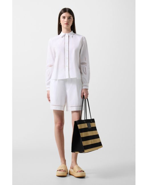 Bogner White Sunny Cotton Shorts