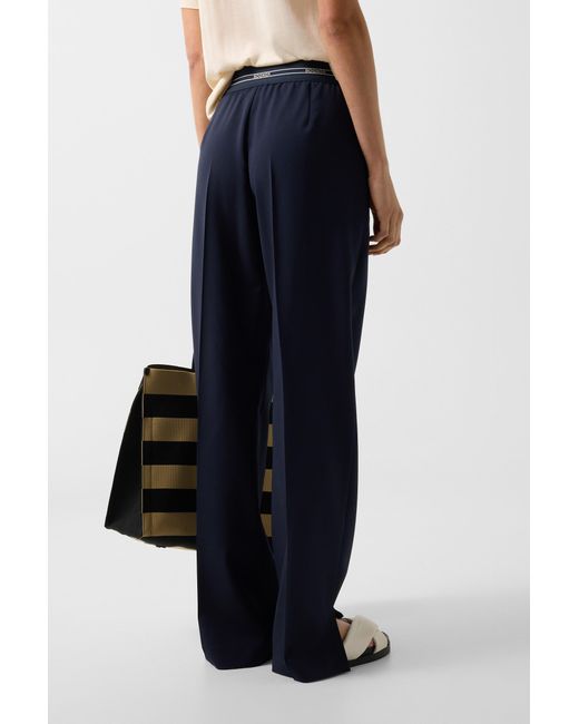 Bogner Blue Terry Virgin Wool Trousers
