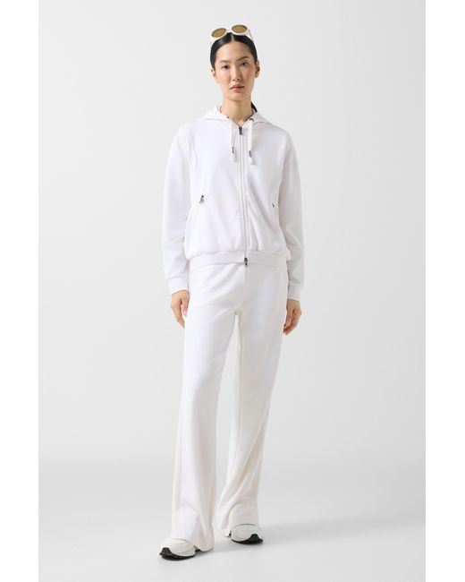 Bogner White Julietta Jersey Jacket For