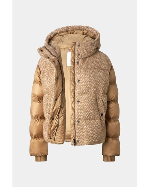 Bogner Natural Cathy Bouclé Down Jacket