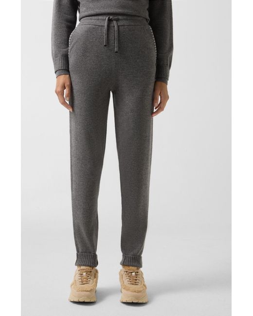 Bogner Gray Knitted Trousers Lily