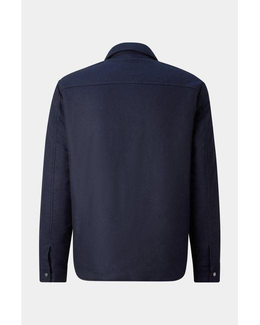 Bogner Blue Olli Wool Mix Shirt Jacket for men