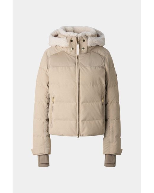Bogner Natural Minu Cord Down Ski Jacket For