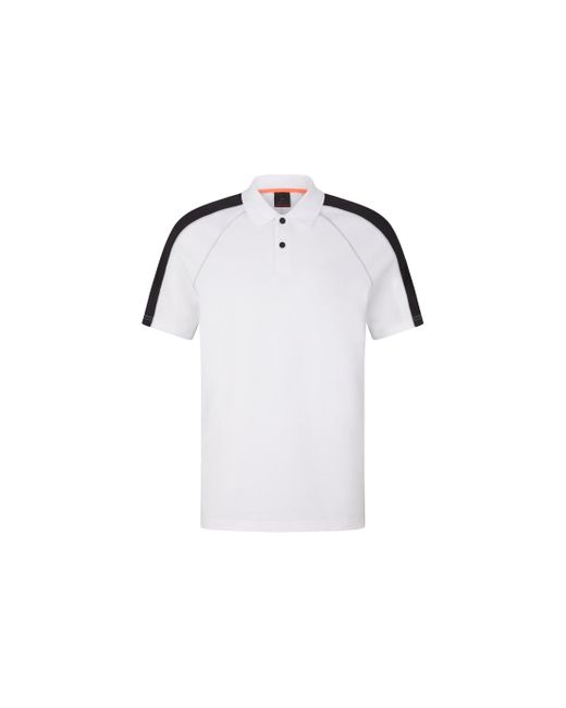 Bogner Fire + Ice White Molar Functional Polo Shirt for men