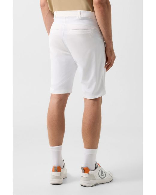 Bogner White Warin Functional Shorts for men