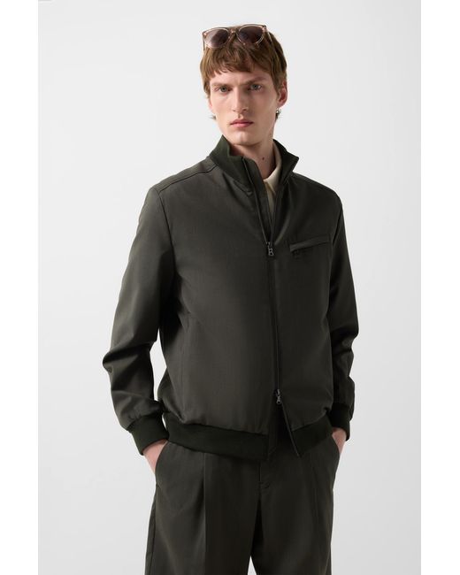 Bogner Green Virgin Wool Jacket Milan for men