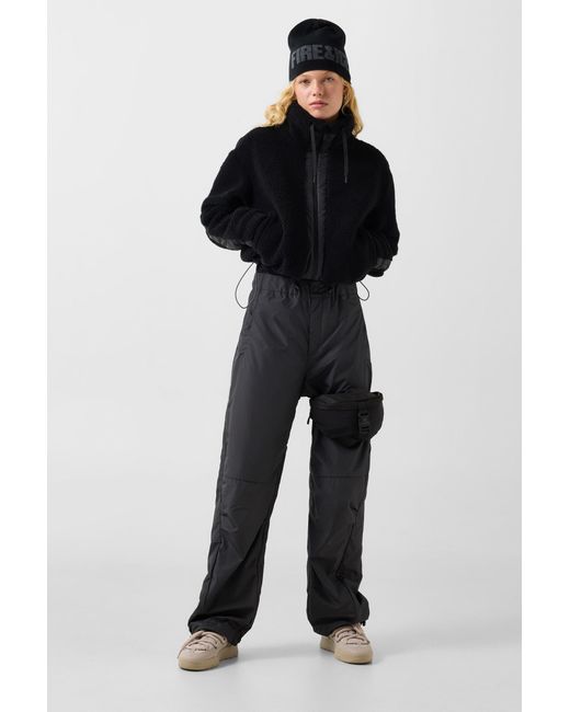 Bogner Fire + Ice Black Ninetta Mid-layer Teddy Jacket
