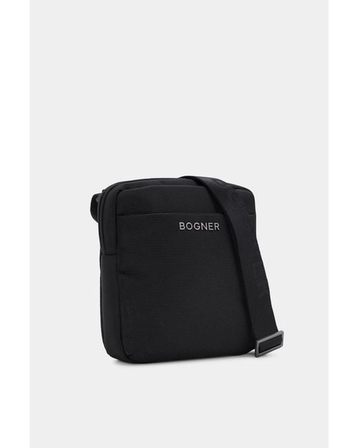 Bogner Black Keystone Andre Shoulder Bag for men