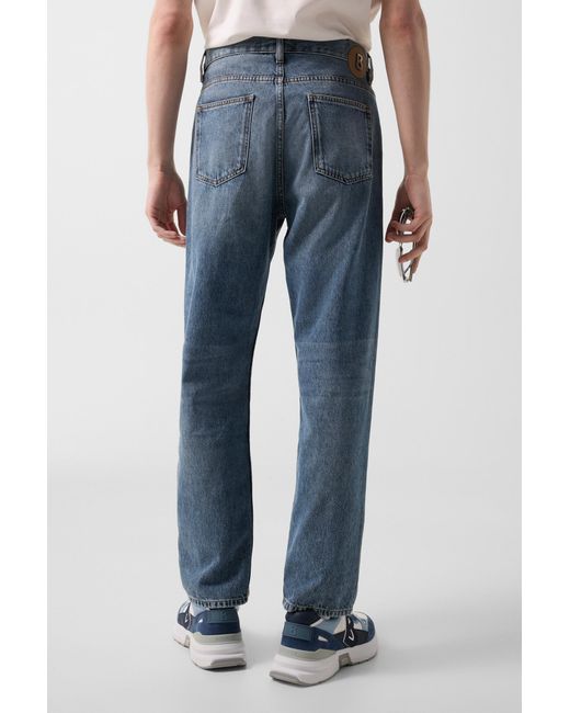 Bogner Blue Straight Fit Jeans Travis for men