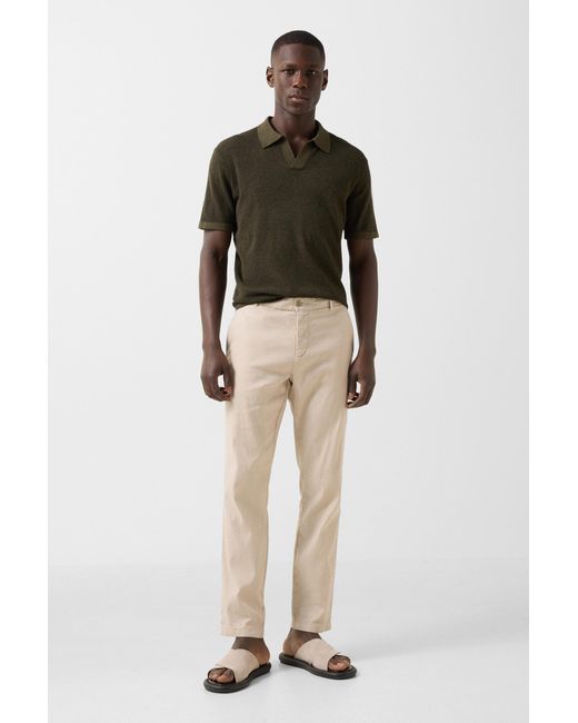 Bogner Natural Linen Mix Chinos Riley Casual For for men