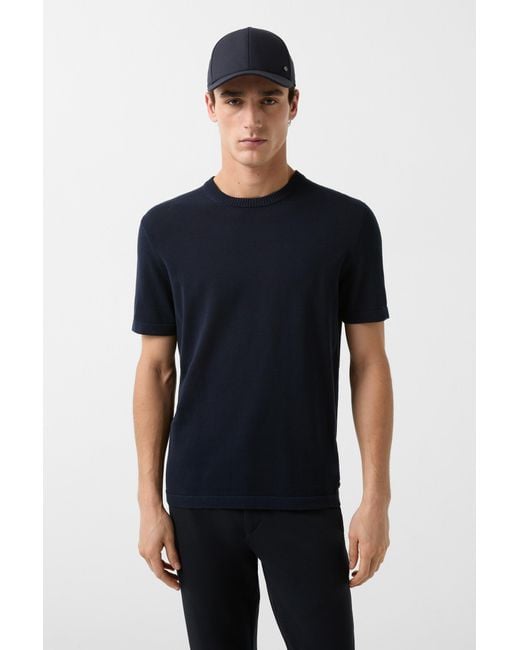 Bogner Blue Knitted Shirt Lloyd For for men