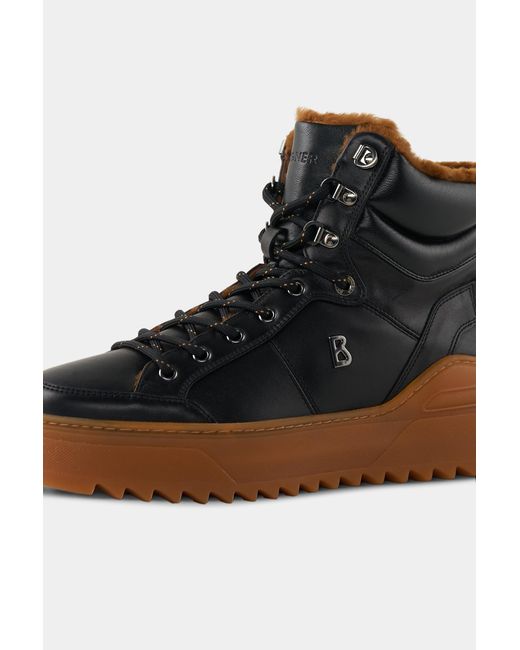 Bogner Black Mid Boots Bucharest for men