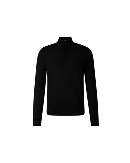 Bogner Black Ouri Virgin Wool Jumper For for men