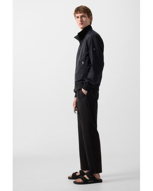 Bogner Black Stretch Pants Marcus for men