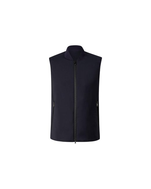 Bogner Blue Virgin Wool Waistcoat Jeff For for men