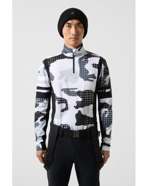 Bogner Black Camo-Print Technical First Layer for men