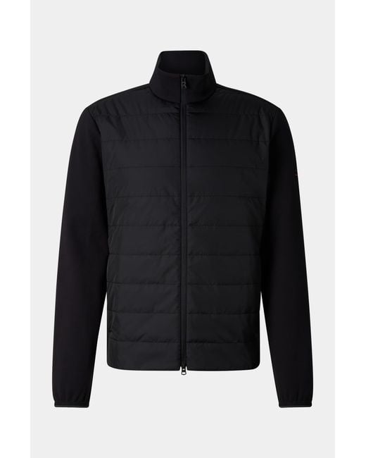Bogner Fire + Ice Black Banjan Mid-layer Hybrid Jacket for men