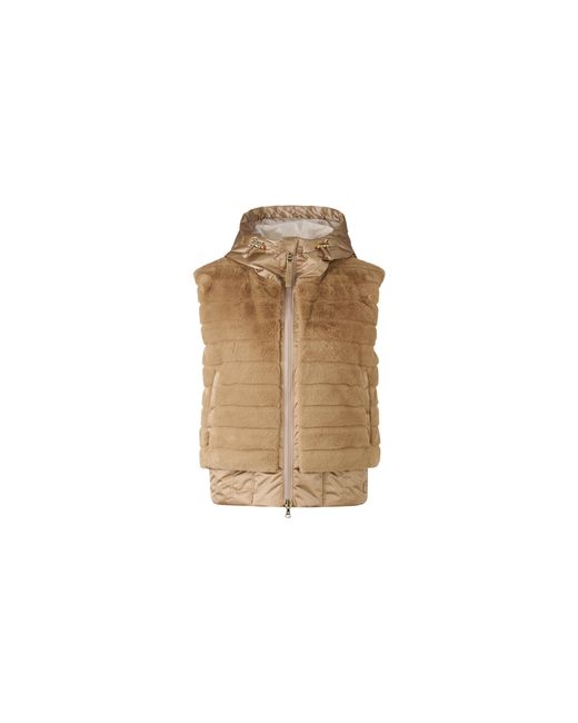 Bogner Natural Yumi Faux Fur Waistcoat