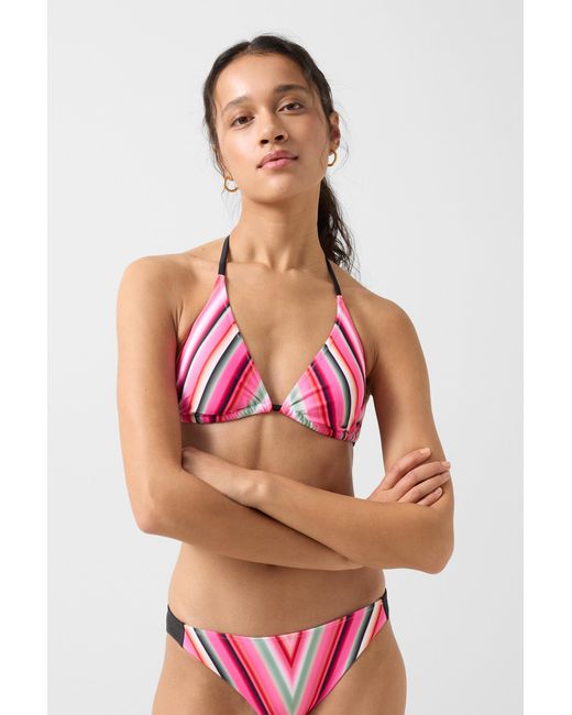 Bogner Fire + Ice Red Gaby Triangle Bikini Top For