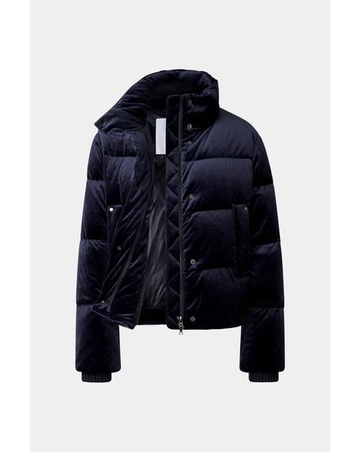 Bogner Blue Oliva Velvet Down Jacket