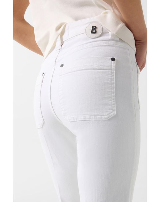 Bogner White Flared Fit Jeans Devin