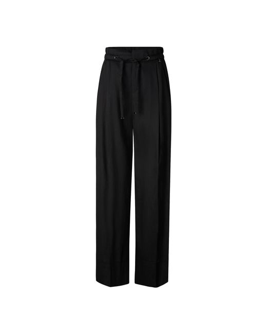 Bogner Black Candy Linen Blend Trousers