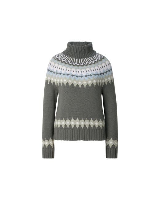 Bogner Gray Ingrid Cashmere And Norwegian-Style Jumper For