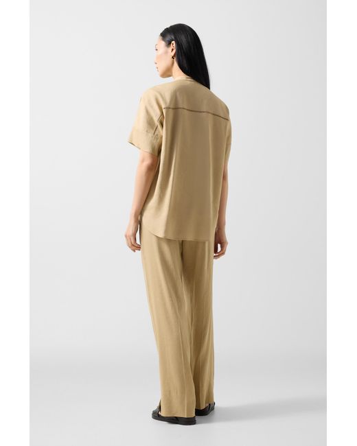 Bogner Natural Linen Mix Blouse Cheryl
