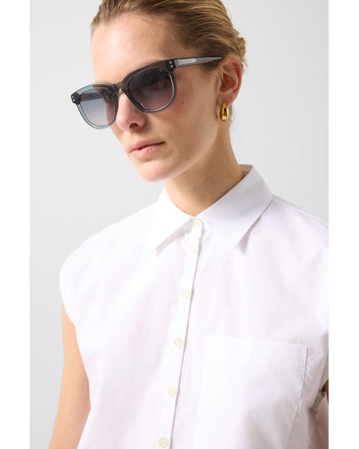 Bogner White Hunter Cotton Blouse