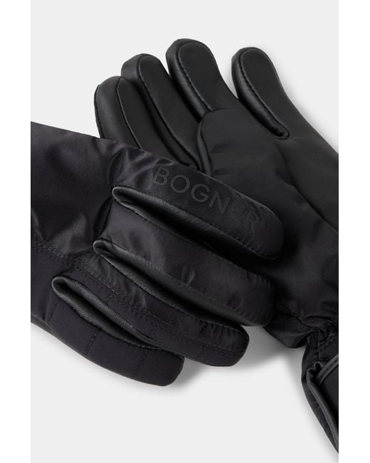 Bogner Black Cadis Gloves For