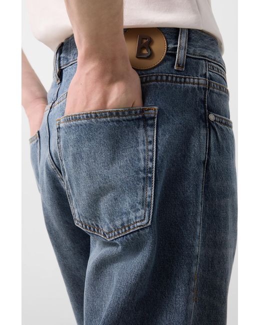 Bogner Blue Straight Fit Jeans Travis for men