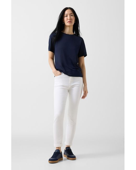 Bogner Blue Silk Shirt Sienna For