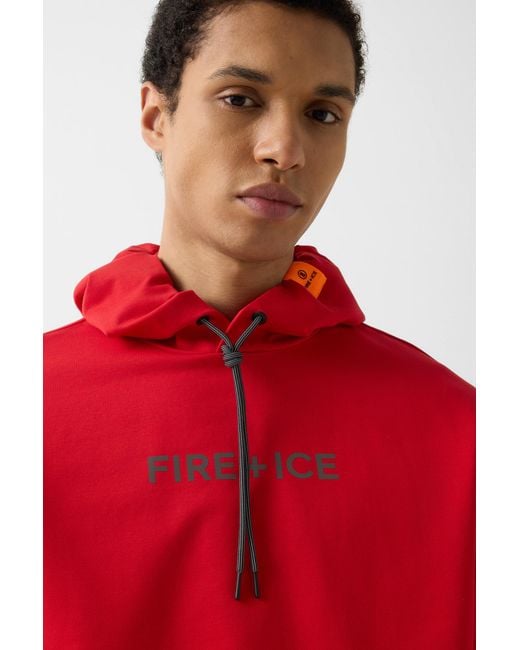 Bogner Fire + Ice Red Hoodie Cadell for men