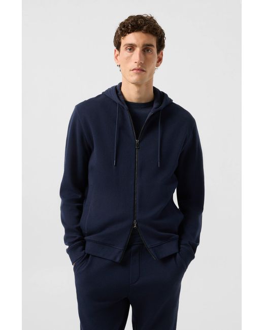 Bogner Blue Knit Jacket Laros for men