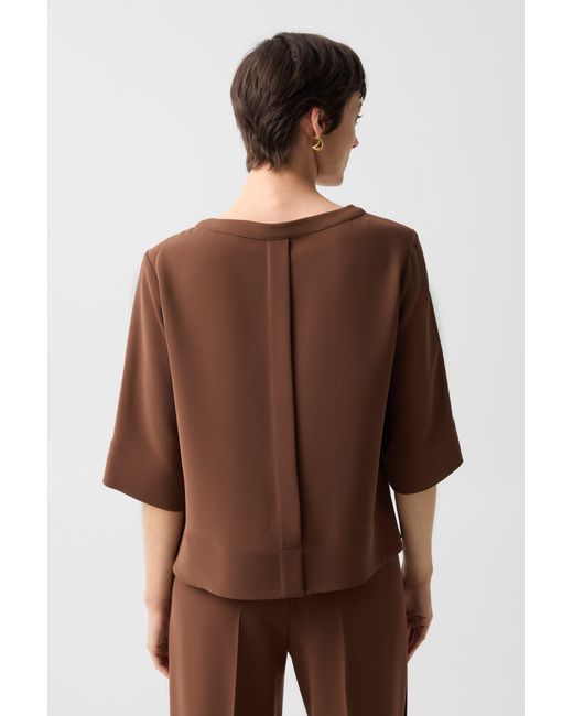 Bogner Brown Enrica Crêpe Shirt For