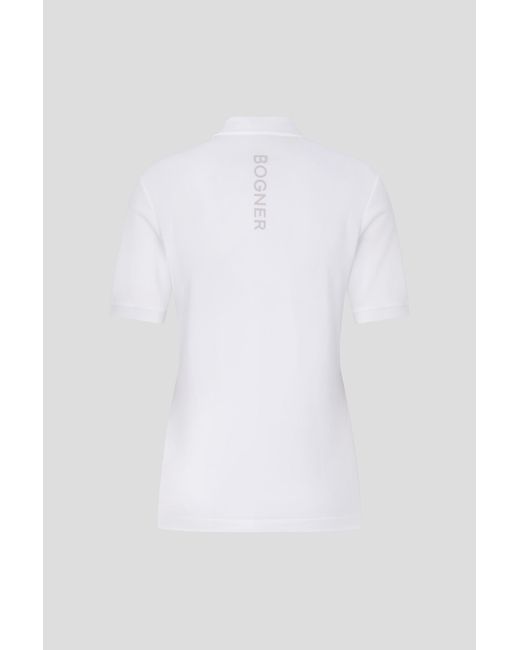 Bogner White Danielle Functional Polo Shirt