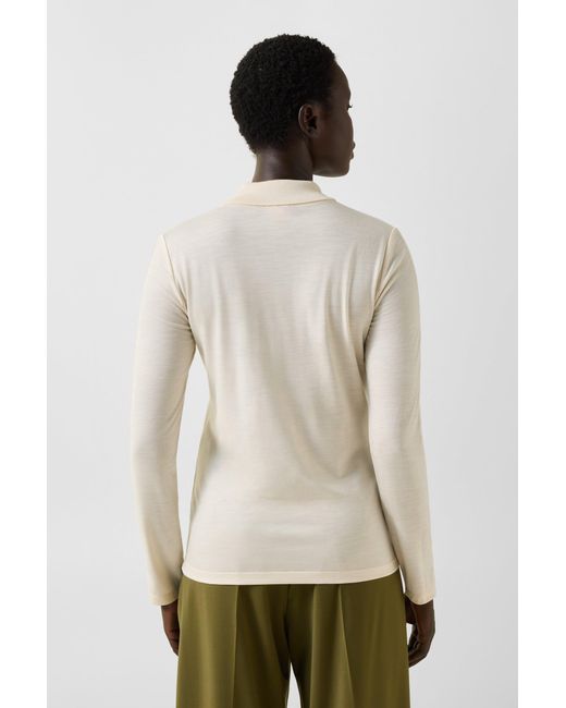 Bogner Natural Whoopy Polo Long-sleeve Top