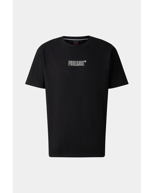 Bogner Fire + Ice Black Mick Cotton T-shirt for men