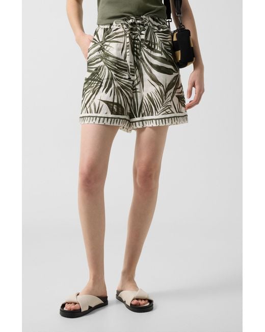 Bogner Multicolor Carmel Linen Bermuda Shorts