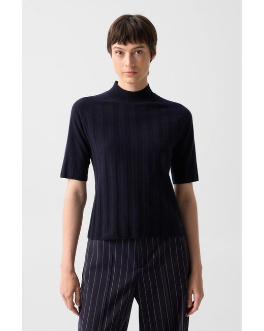 Bogner Blue Virgin Wool Cashmere Shirt Tina