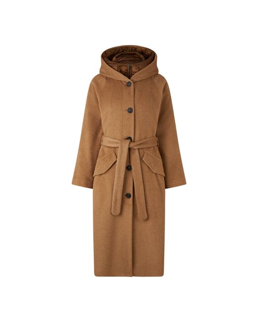 Bogner Brown Runa Wool Coat For