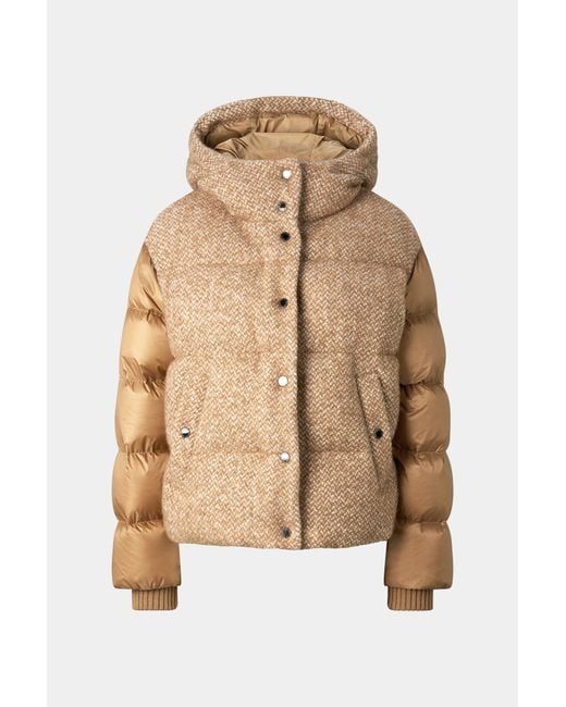 Bogner Natural Cathy Bouclé Down Jacket